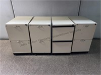 4–2 drawer rolling file cabinet. All drawers