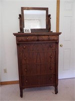 Dovetailed 6 Drawer Dresser w/ Mirror