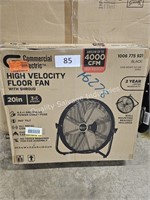 20” high velocity floor fan