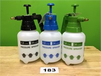 1 Liter Pressure Sprayer lot of 3