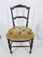 VINTAGE Wooden Chair w/ Cushion