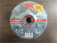 10-pc 3M Silver 6" Grinding Wheels