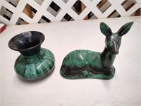 Blue Mountain Collection Vase & Deer