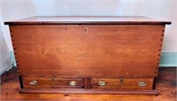 CIRCA 1850’S WALNUT BLANKET BOX