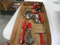 Red Bakelite Handle Kitchen Tools
