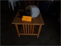 VINTAGE LIGHT & WOODEN TABLE