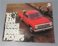 1982 Dodge Ram Tough Pick Ups. Original.
