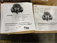 1 LOT (1) GM GENUINE PARTS FRONT WHEEL HUB AND