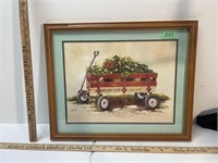 Vintage Framed Western Flyer Town &