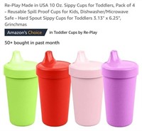 MSRP $12 4 Pack Sippy Cups