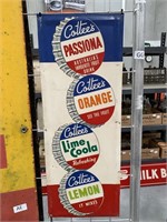 Superb Screen Print Cottee’s Drinks Sign 230x600.
