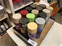 Assorted Spray Paint (Some are Textured)