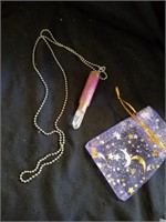 Super cute bullet Crystal necklace