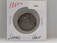 1854-O 90% Silver Seated Half $1 Dollar