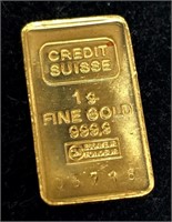 24K  1G Fine 9999 Bar