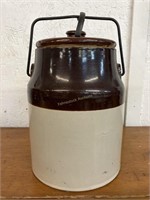 Large 11"T Stoneware wire bail lid fruit jar