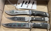 3 Outdoor Themed Knives