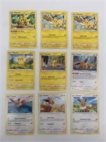 Pokemon Cards - Eevee and Pikachu