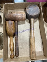 ASSORTED WOOD MALLETS