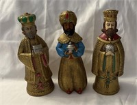 "Three Wise Men" plastic/molded figures 11”T