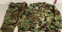 U.S. Military Camouflage Shirt & Pants Size Medium