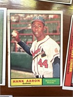 1961 Tops Baseball Cards Hank Aaron