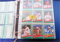 baseball cards late '80's 58+ sheets, ….