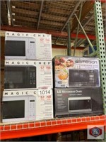 5 pcs mix items; assorted microwaves