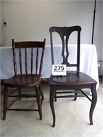 2 Wooden Chairs