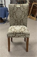 Modern Floral Upholstered Side Chair
