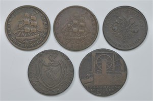 5 - Various Tokens and Copper Coins