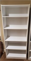 White shelf bookshelf