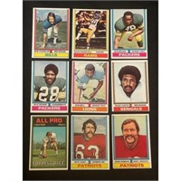 (400)1974 Topps Football Cards Nice Shape