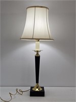 RESIN & BRASS TABLE LAMP - 32.5" TALL