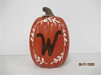 Light Up Halloween Pumpkin, "W"