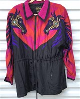 Bob Mackie Wearable Art Ladies Silk Jacket