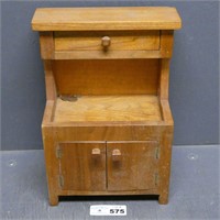 Miniature Wooden Display Dry Sink - 13.5"