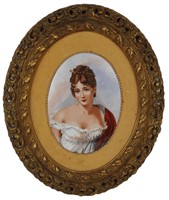 STAFFORDSHIRE PORCELAIN PORTRAIT BY MONREAU