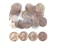 (40) U. S. Silver Quarters