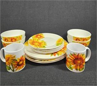 Sunflower Dish Set