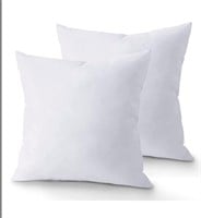 2 pack of white throw pillow inserts