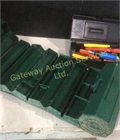 Small Toolbox with Hammer, Screw Drivers,