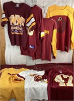 Assorted Redskin Jerseys And One Jacket