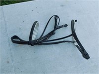 English Bridle Black with White Full or XFull