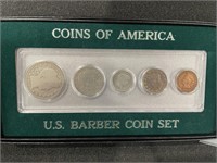 US BARBER COIN SET