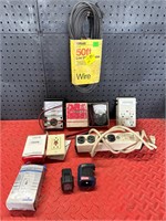 Lot of Testers, Wire, & Outlets