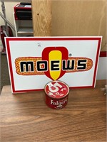 Folgers Can/Moews Seed Sign