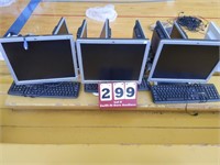 2 HP Monitors and 3 Keyboards