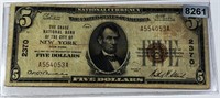 1929 US $5 Brown Seal Bill LIGHTLY CIRCULATED