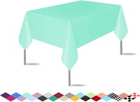 Burgundy 3-Pack Plastic Tablecloth x2